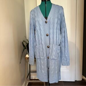 Merokeety Cardigan NWT blue XL